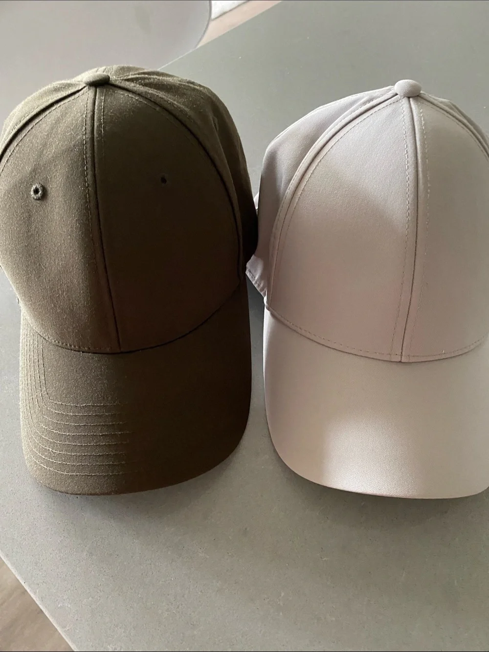 Aritzia Babaton Golden TNA ALO Zara Mango Olive Taupe Nude Khaki Baseball Caps